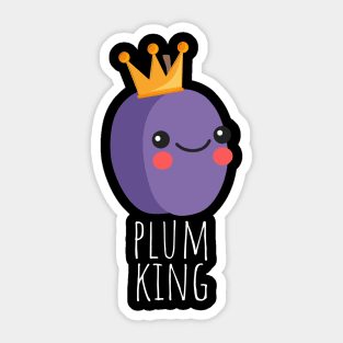 Plum King Cute Sticker